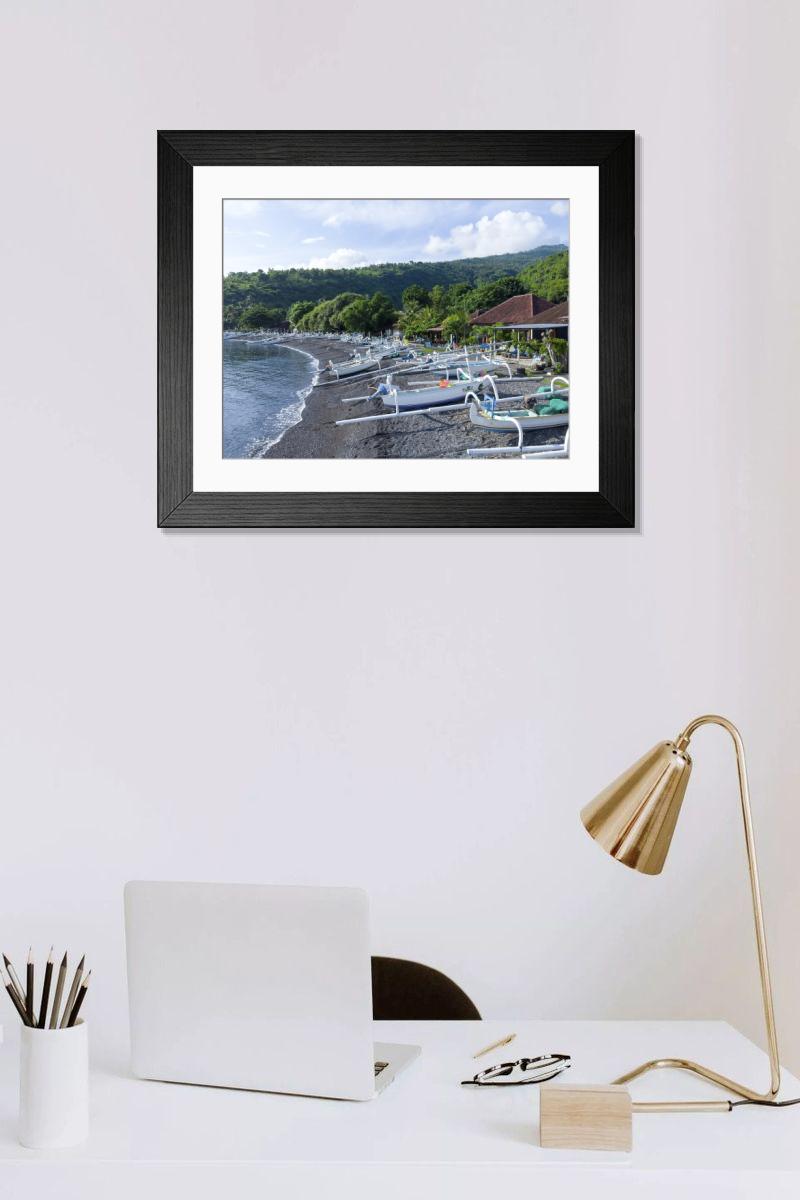 Shown hanging in a room: Modern 14"x12" (36x31cm)