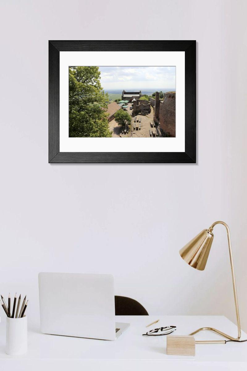 Shown hanging in a room: Modern 14"x12" (36x31cm)