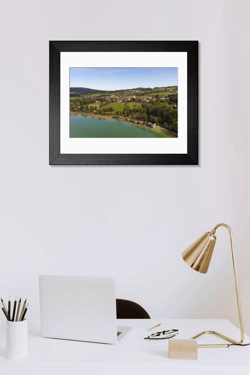 Shown hanging in a room: Modern 14"x12" (36x31cm)