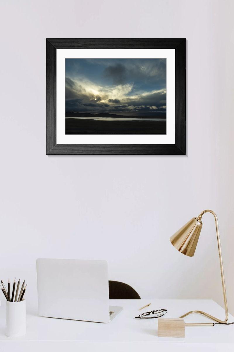 Shown hanging in a room: Modern 14"x12" (36x31cm)