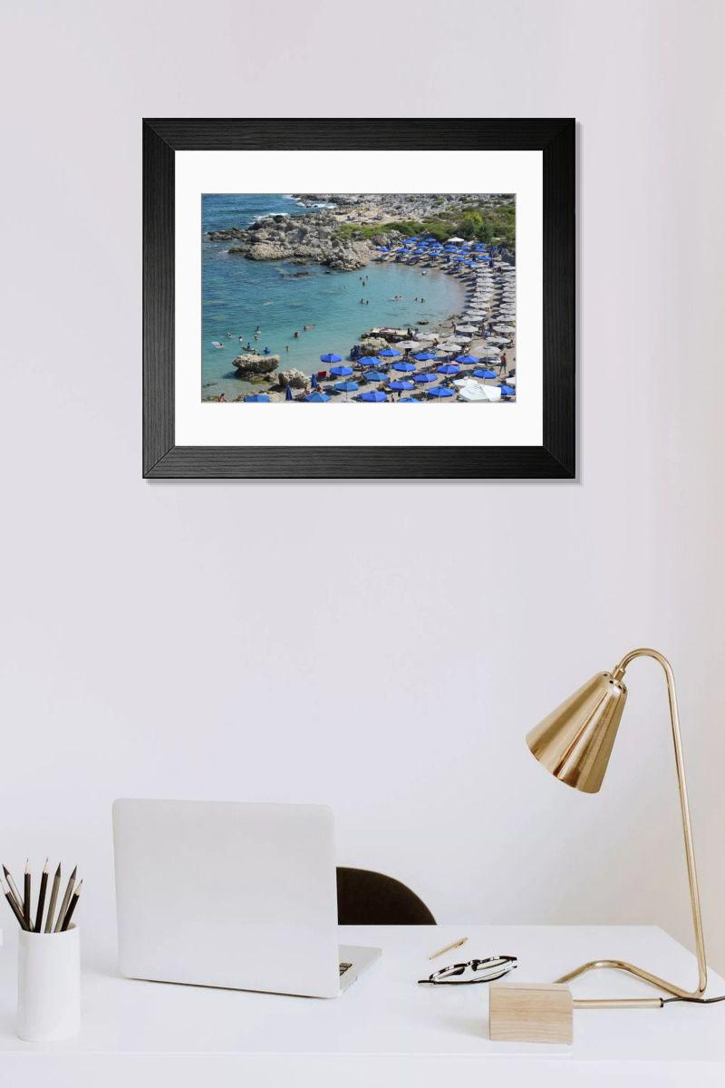 Shown hanging in a room: Modern 14"x12" (36x31cm)