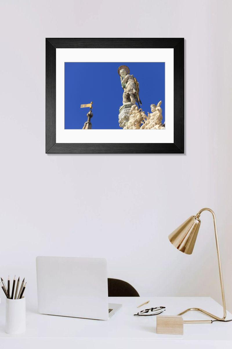 Shown hanging in a room: Modern 14"x12" (36x31cm)