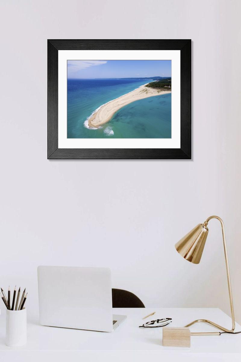 Shown hanging in a room: Modern 14"x12" (36x31cm)