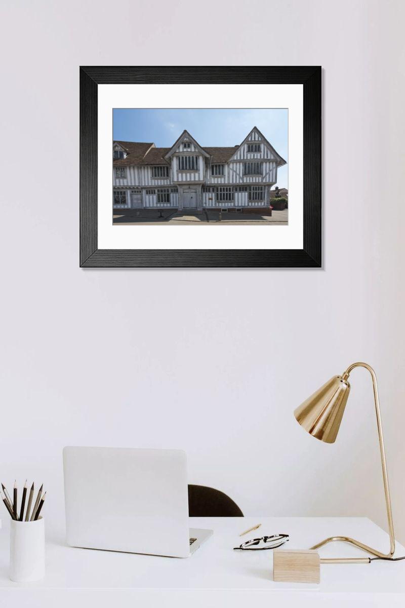 Shown hanging in a room: Modern 14"x12" (36x31cm)
