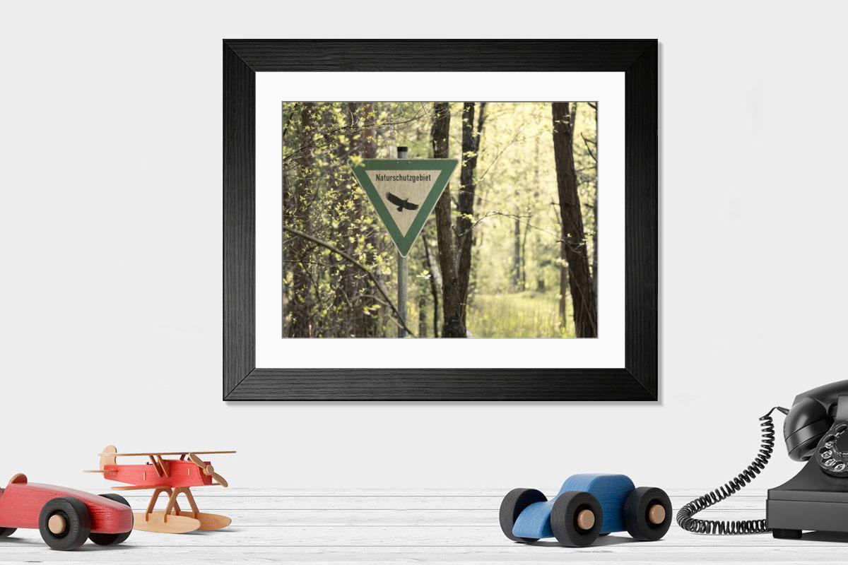 Shown hanging in a room: Modern 14"x12" (36x31cm)