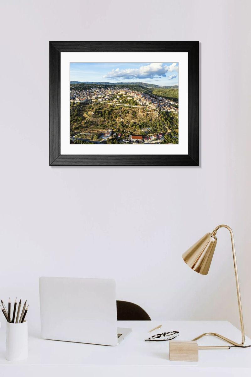 Shown hanging in a room: Modern 14"x12" (36x31cm)