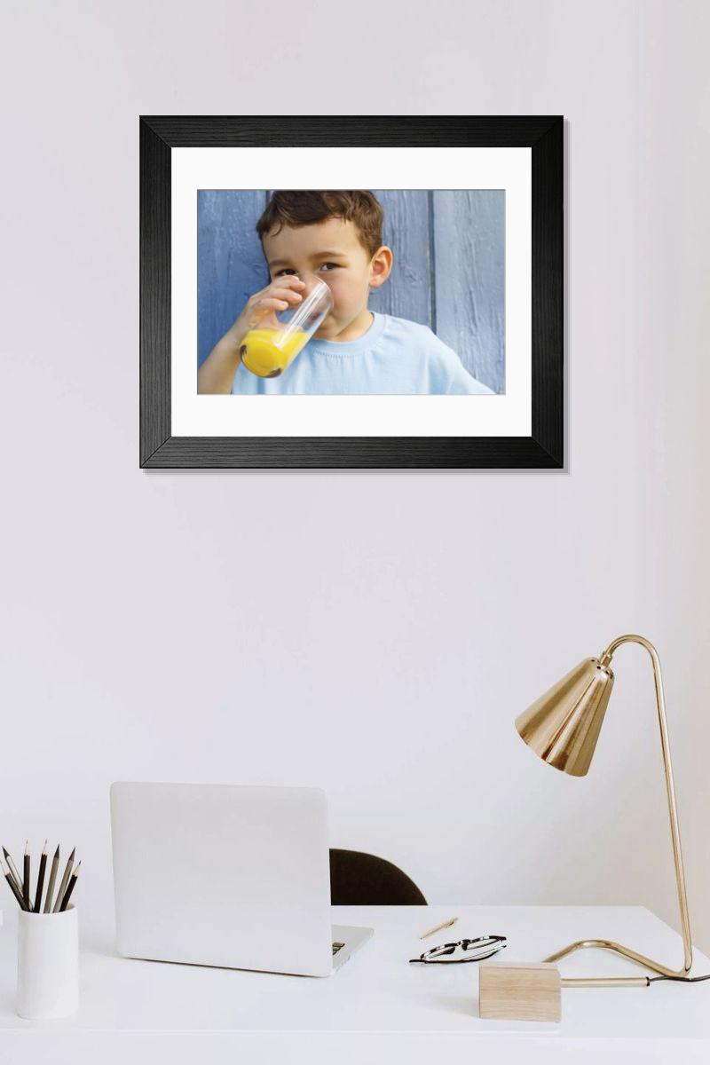 Shown hanging in a room: Modern 14"x12" (36x31cm)