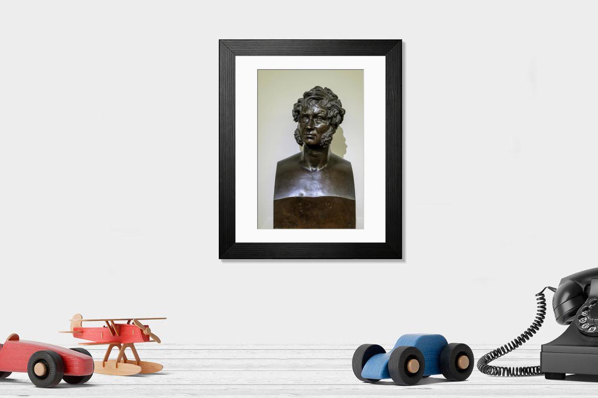 Shown hanging in a room: Modern 14"x12" (36x31cm)