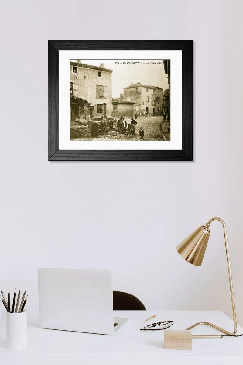 Shown hanging in a room: Modern 14"x12" (36x31cm)