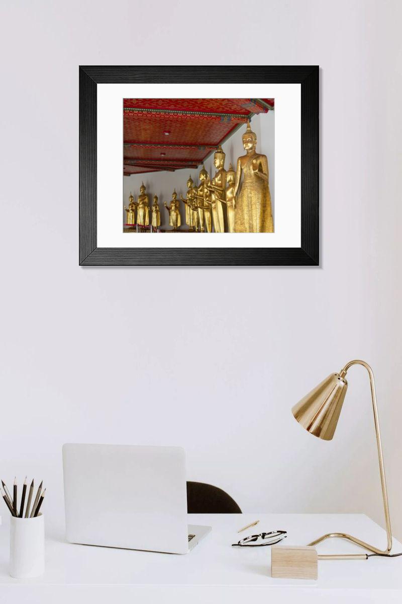 Shown hanging in a room: Modern 14"x12" (36x31cm)