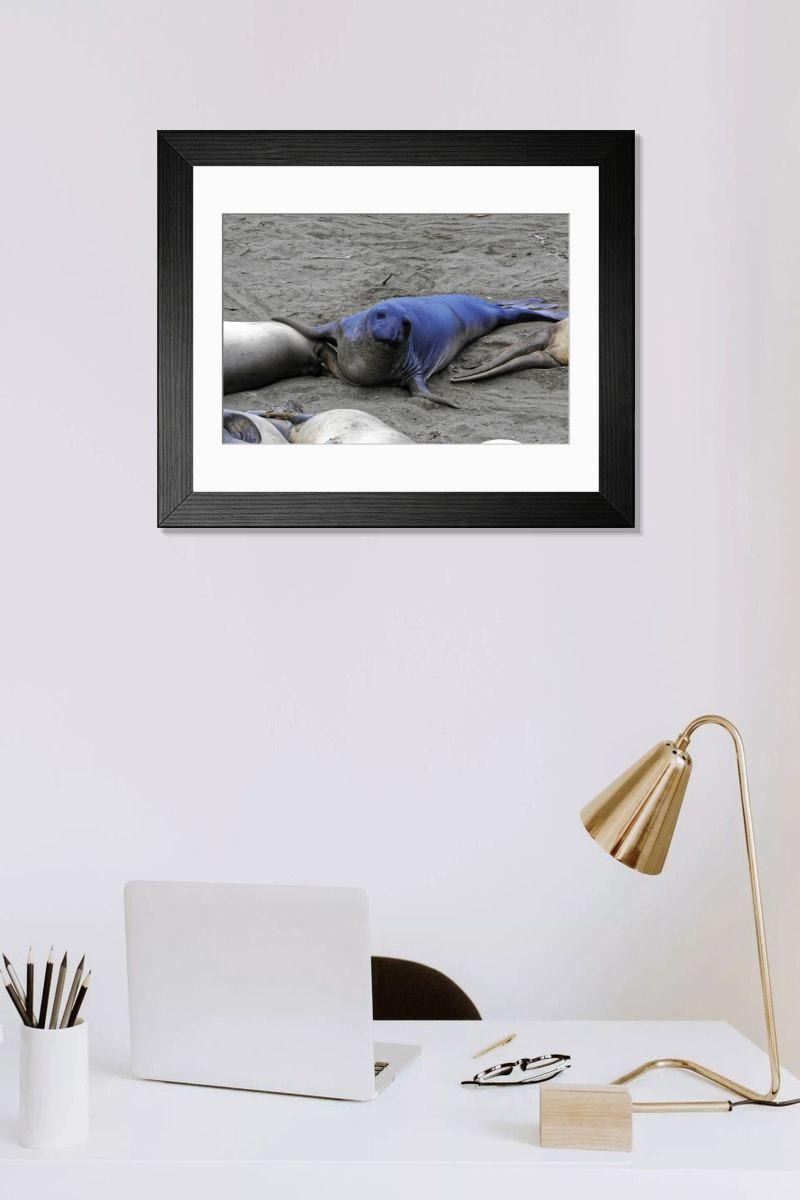 Shown hanging in a room: Modern 14"x12" (36x31cm)