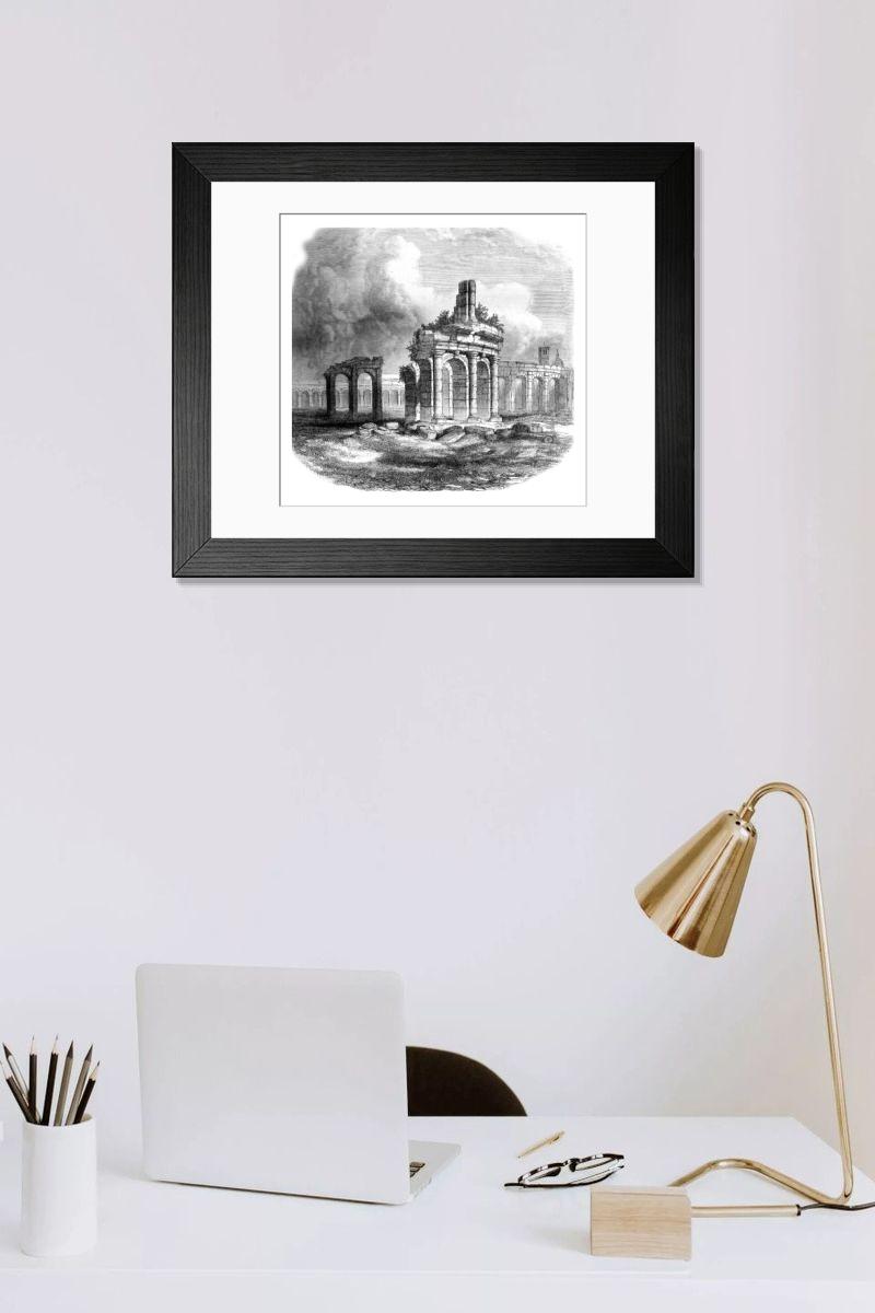 Shown hanging in a room: Modern 14"x12" (36x31cm)