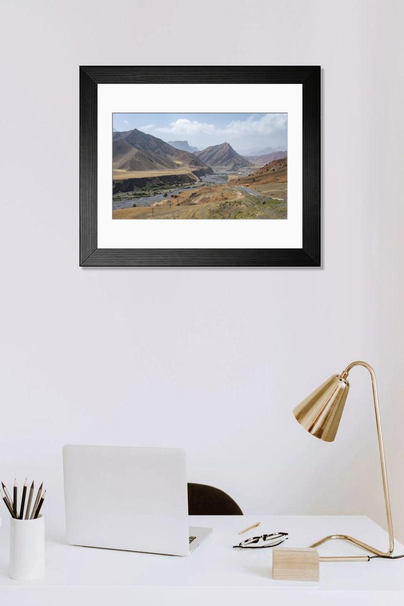 Shown hanging in a room: Modern 14"x12" (36x31cm)