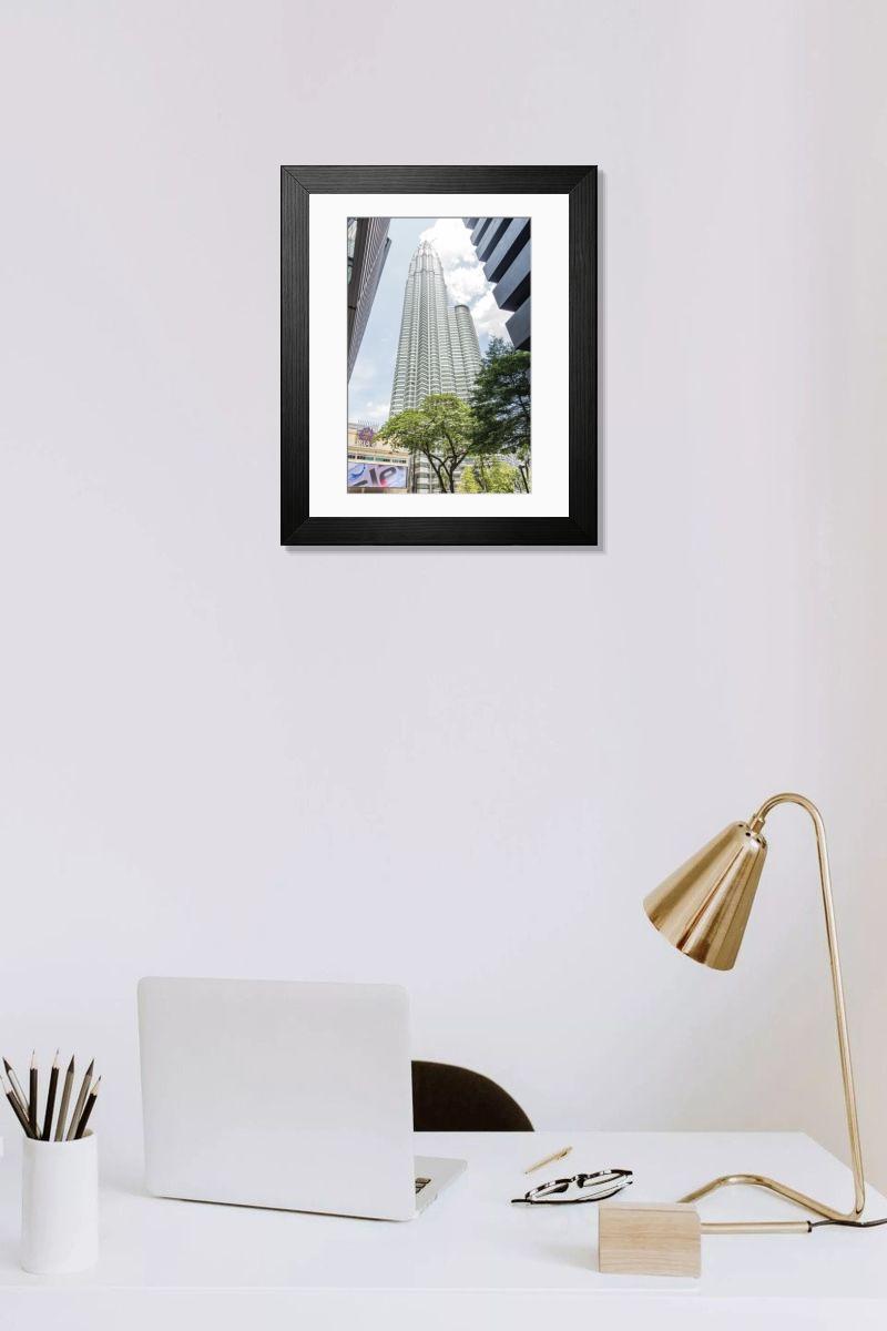 Shown hanging in a room: Modern 14"x12" (36x31cm)