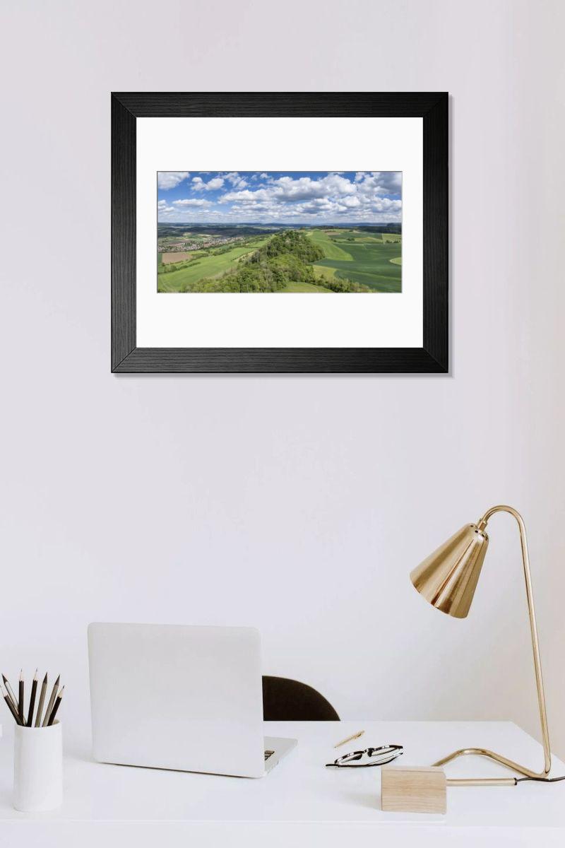 Shown hanging in a room: Modern 14"x12" (36x31cm)