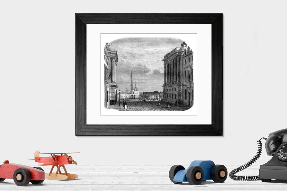 Shown hanging in a room: Modern 14"x12" (36x31cm)