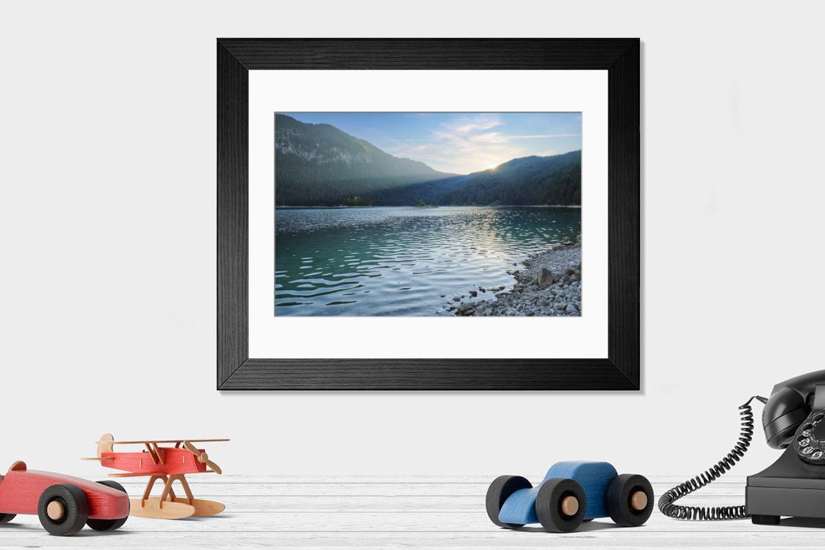 Shown hanging in a room: Modern 14"x12" (36x31cm)