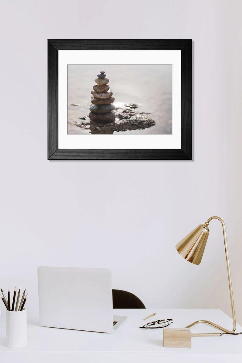 Shown hanging in a room: Modern 14"x12" (36x31cm)