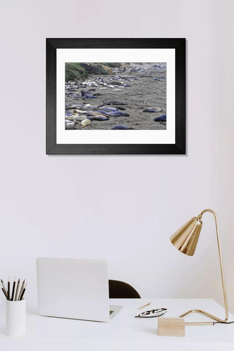Shown hanging in a room: Modern 14"x12" (36x31cm)