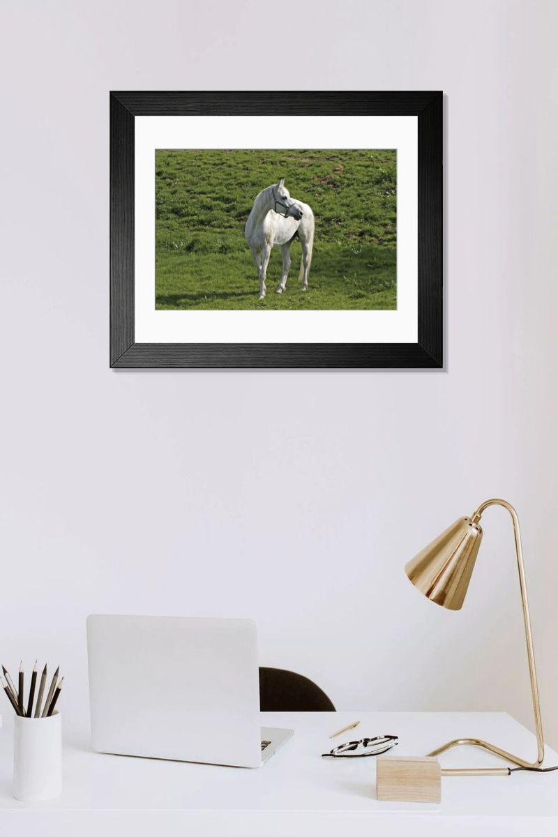 Shown hanging in a room: Modern 14"x12" (36x31cm)