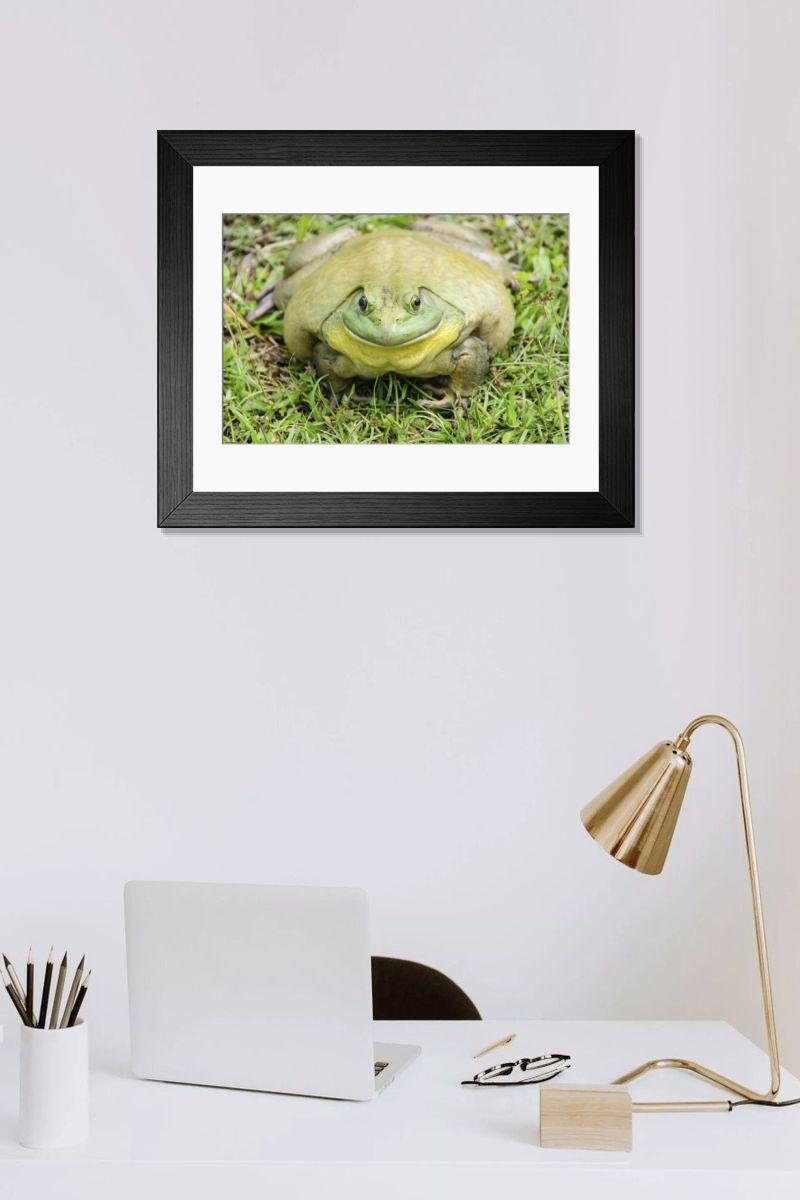 Shown hanging in a room: Modern 14"x12" (36x31cm)