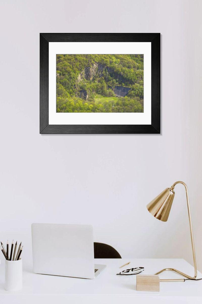 Shown hanging in a room: Modern 14"x12" (36x31cm)