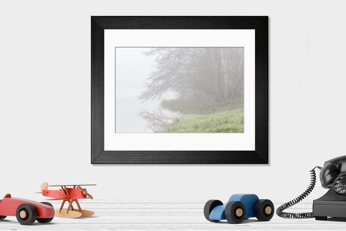 Shown hanging in a room: Modern 14"x12" (36x31cm)