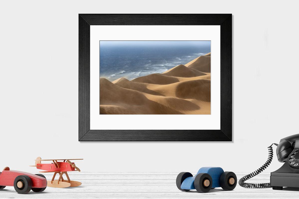 Shown hanging in a room: Modern 14"x12" (36x31cm)