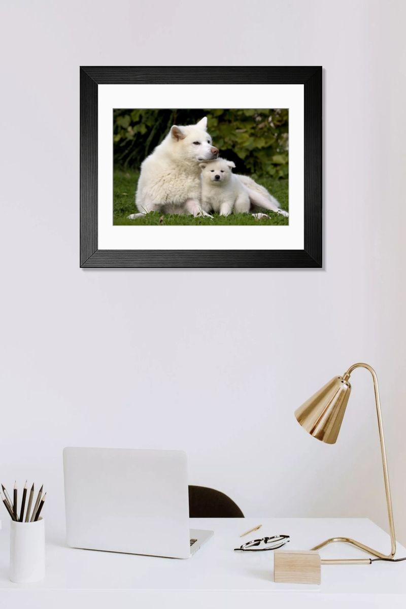 Shown hanging in a room: Modern 14"x12" (36x31cm)