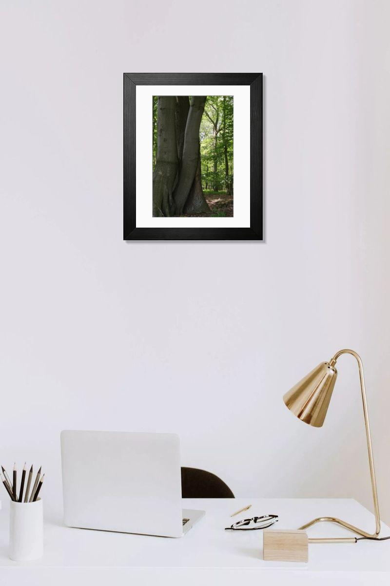 Shown hanging in a room: Modern 14"x12" (36x31cm)