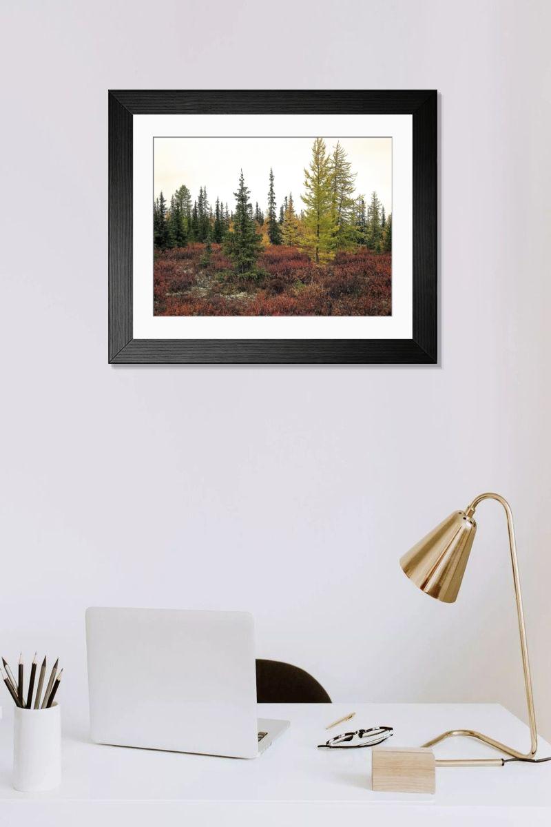 Shown hanging in a room: Modern 14"x12" (36x31cm)