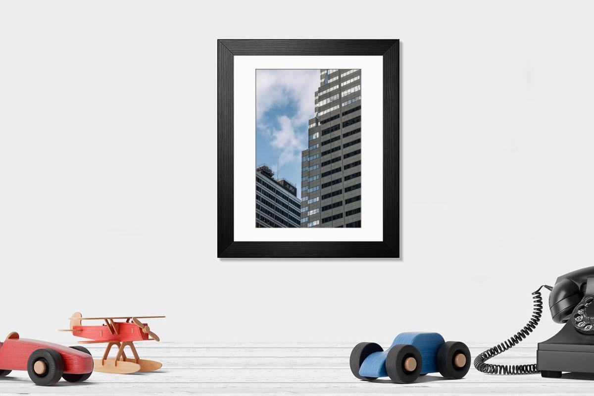 Shown hanging in a room: Modern 14"x12" (36x31cm)