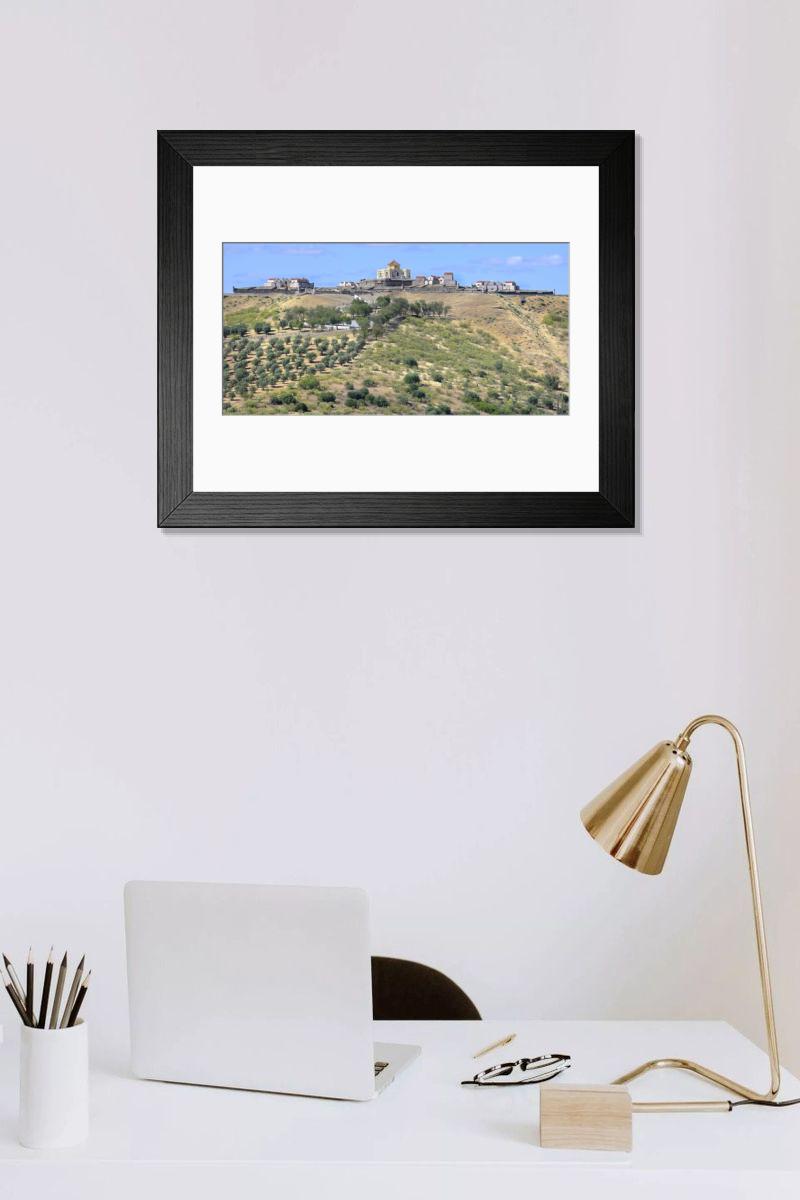 Shown hanging in a room: Modern 14"x12" (36x31cm)