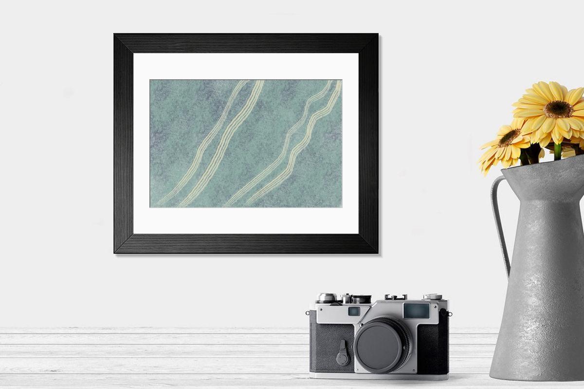 Shown hanging in a room: Modern 14"x12" (36x31cm)