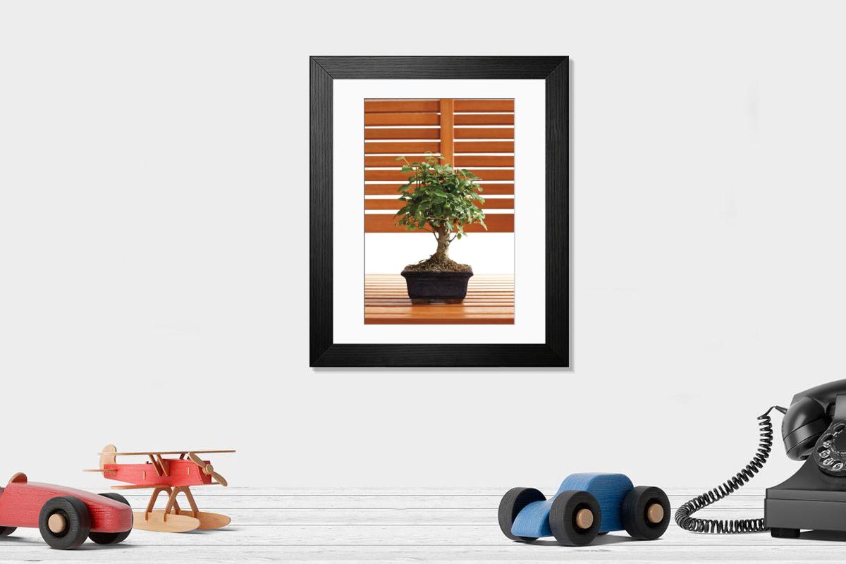 Shown hanging in a room: Modern 14"x12" (36x31cm)