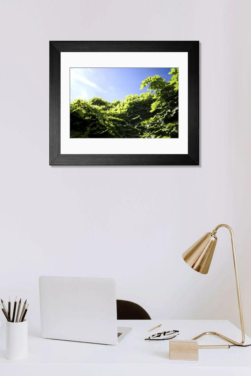 Shown hanging in a room: Modern 14"x12" (36x31cm)