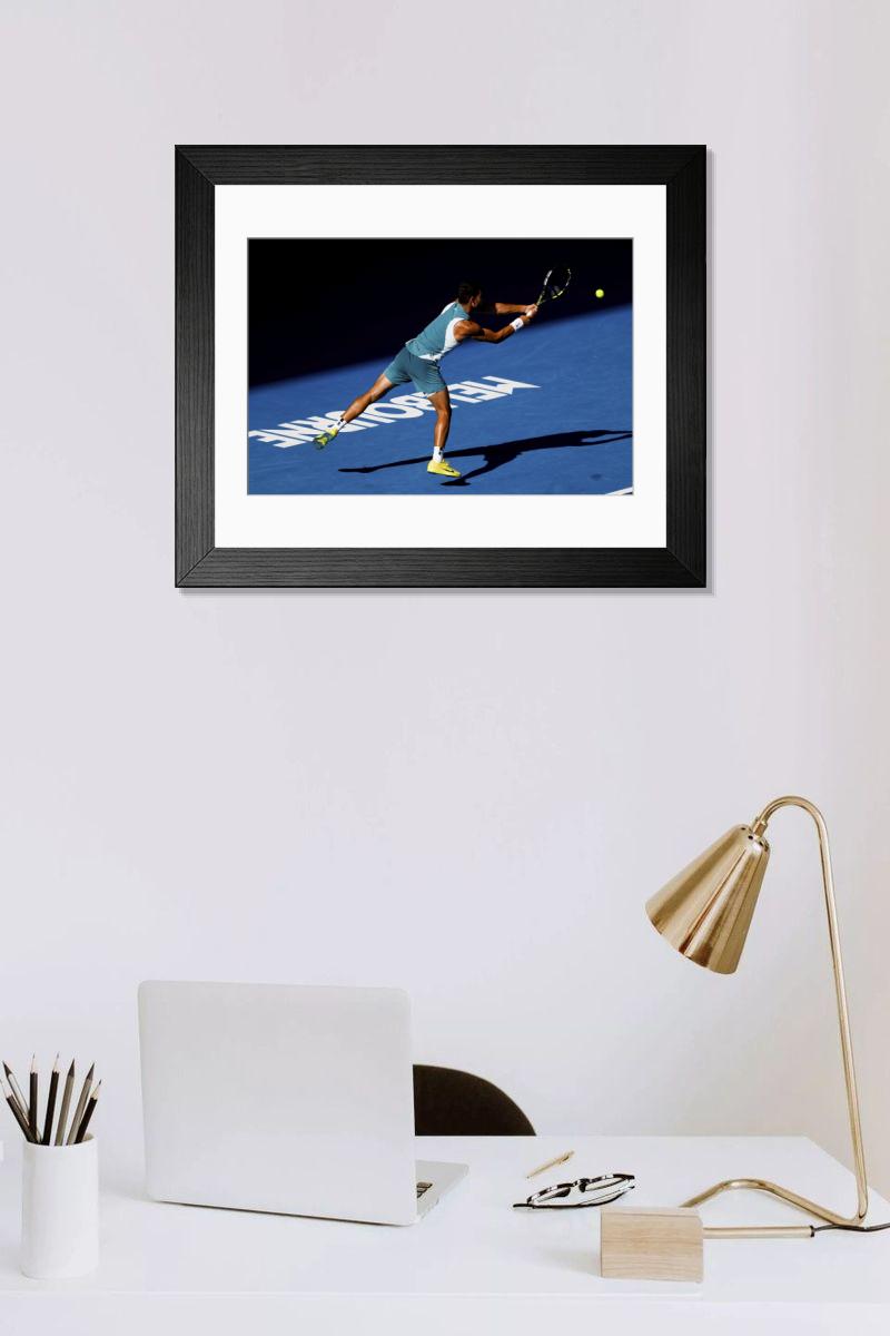 Shown hanging in a room: Modern 14"x12" (36x31cm)