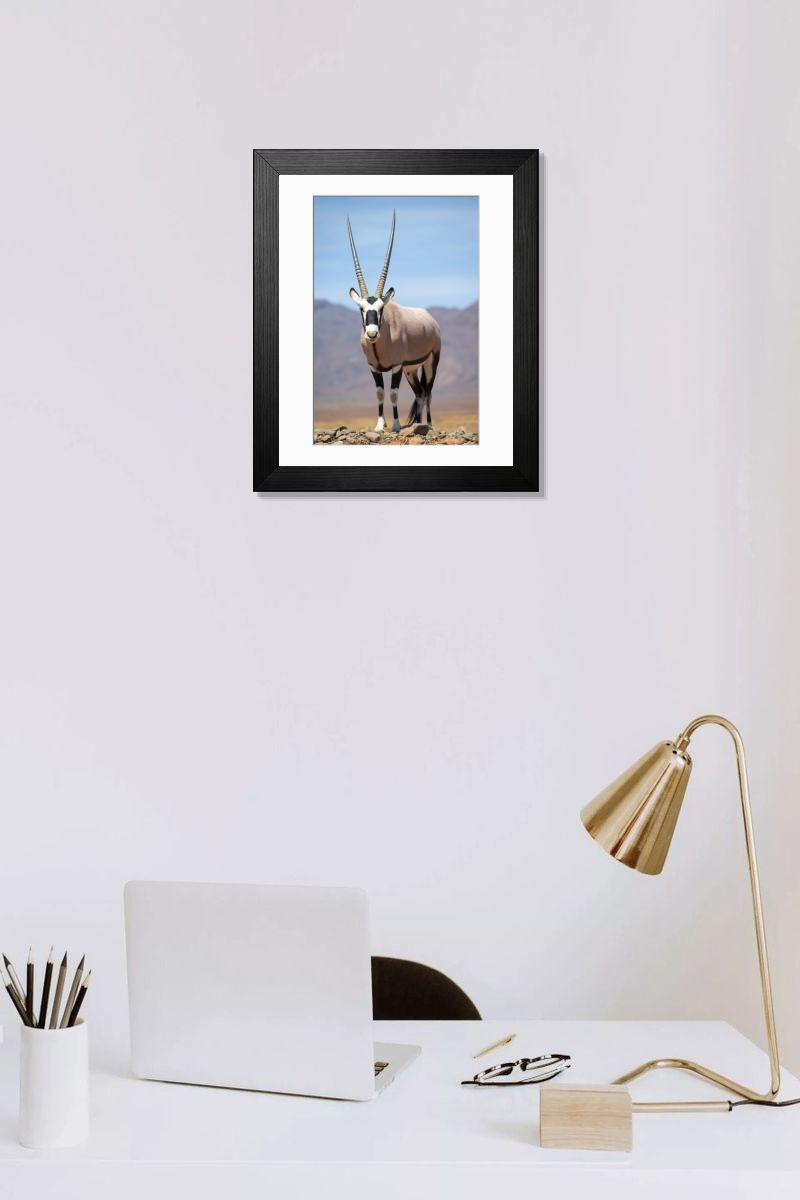 Shown hanging in a room: Modern 14"x12" (36x31cm)