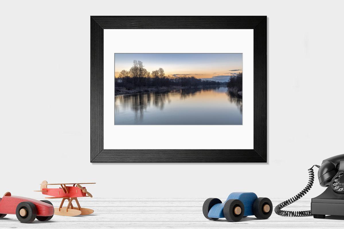 Shown hanging in a room: Modern 14"x12" (36x31cm)