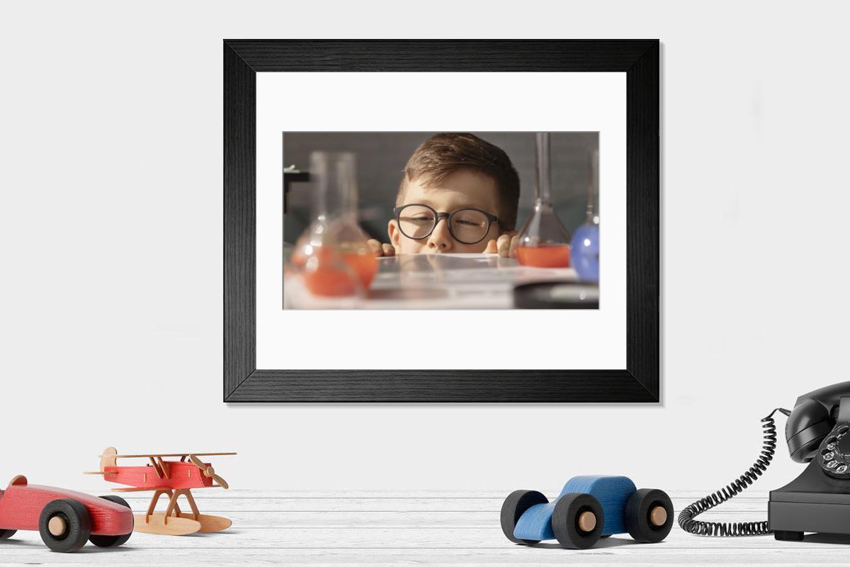 Shown hanging in a room: Modern 14"x12" (36x31cm)