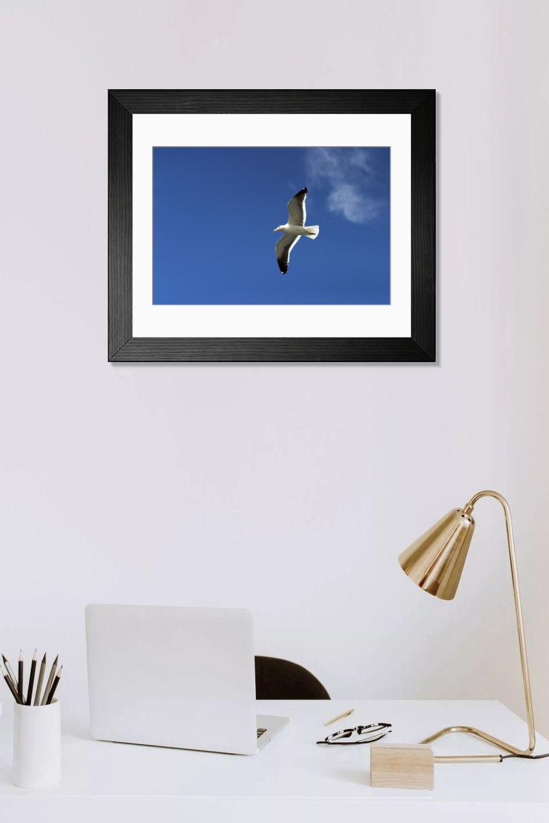 Shown hanging in a room: Modern 14"x12" (36x31cm)