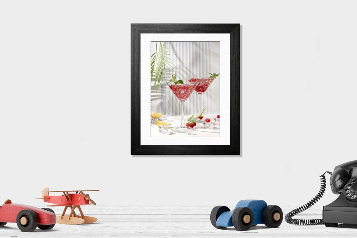 Shown hanging in a room: Modern 14"x12" (36x31cm)