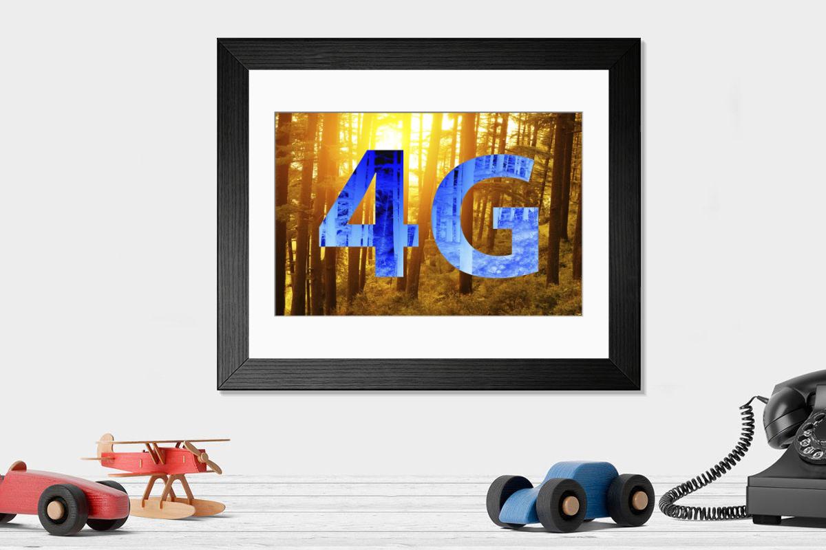 Shown hanging in a room: Modern 14"x12" (36x31cm)