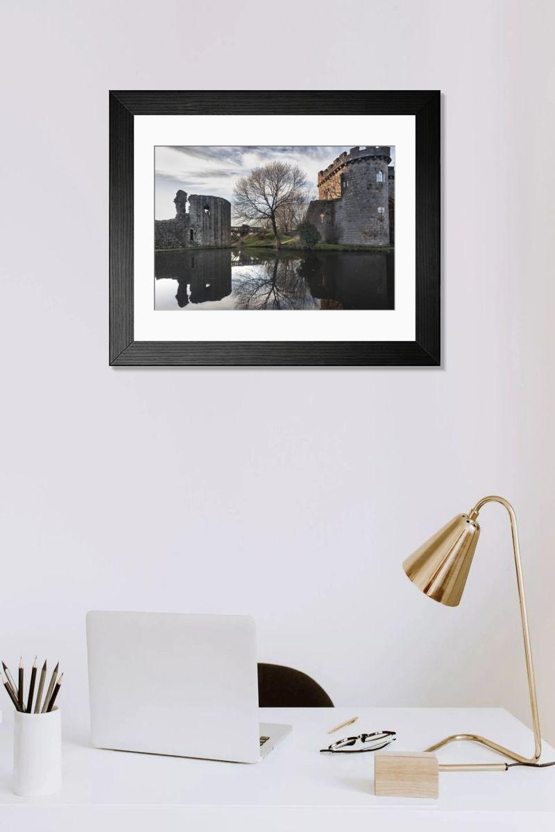Shown hanging in a room: Modern 14"x12" (36x31cm)