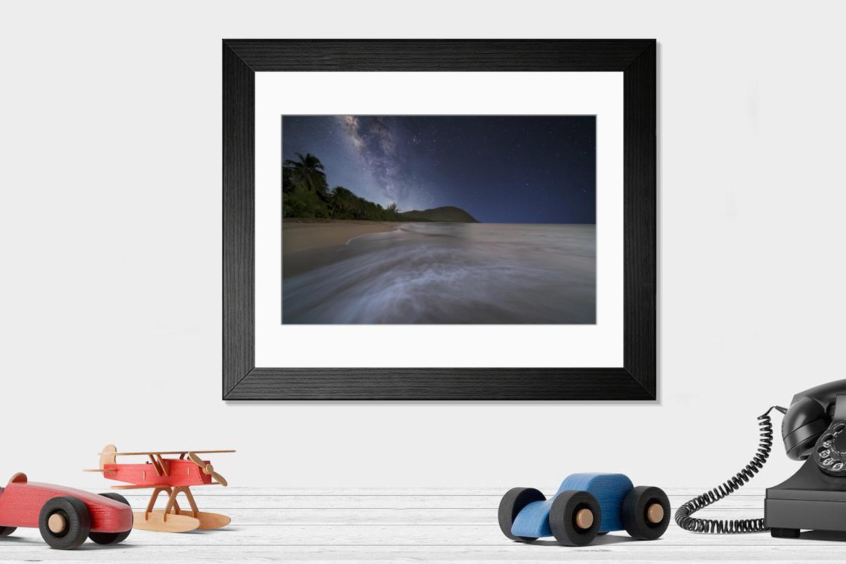 Shown hanging in a room: Modern 14"x12" (36x31cm)