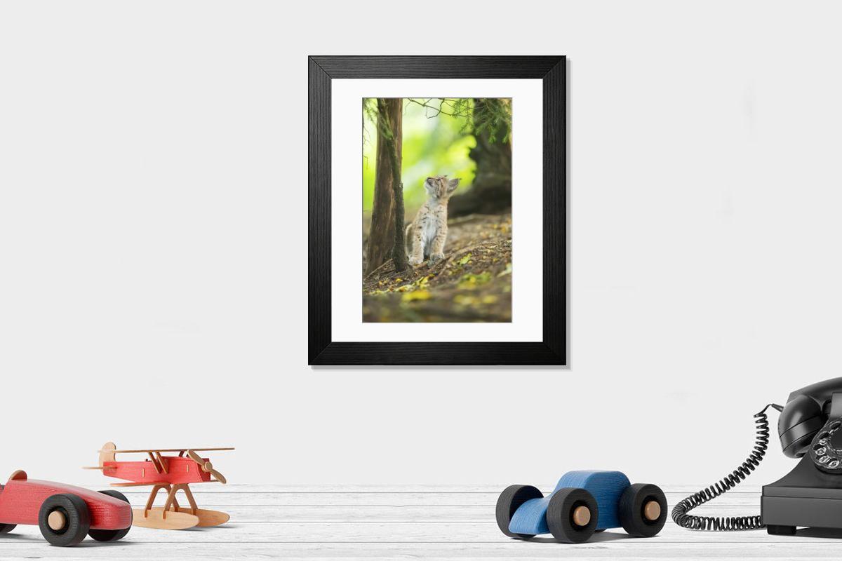 Shown hanging in a room: Modern 14"x12" (36x31cm)