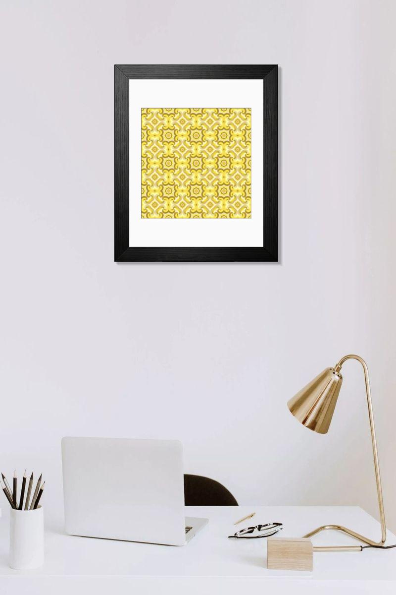 Shown hanging in a room: Modern 14"x12" (36x31cm)