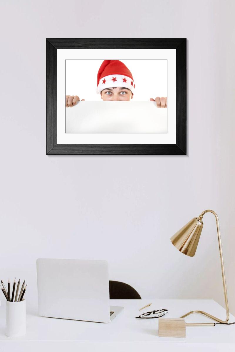 Shown hanging in a room: Modern 14"x12" (36x31cm)