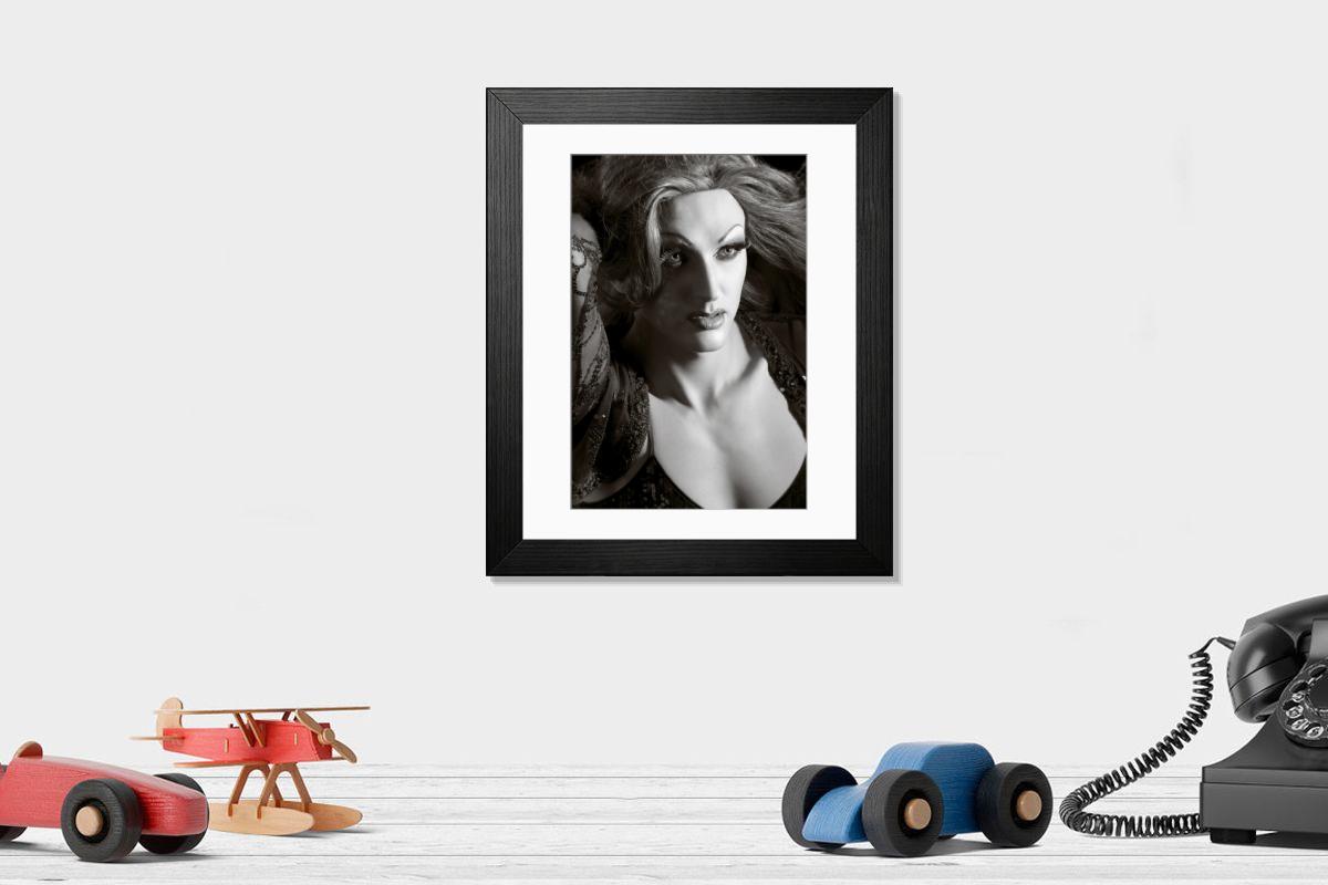 Shown hanging in a room: Modern 14"x12" (36x31cm)