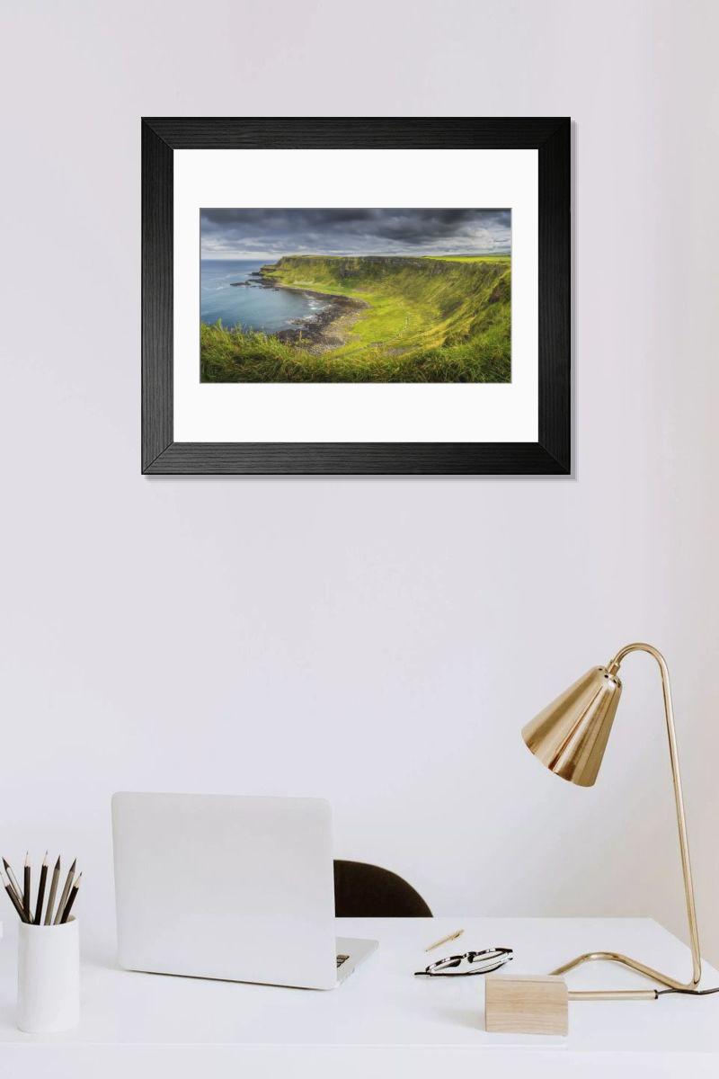 Shown hanging in a room: Modern 14"x12" (36x31cm)
